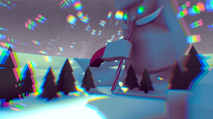 High Santa 3D Model