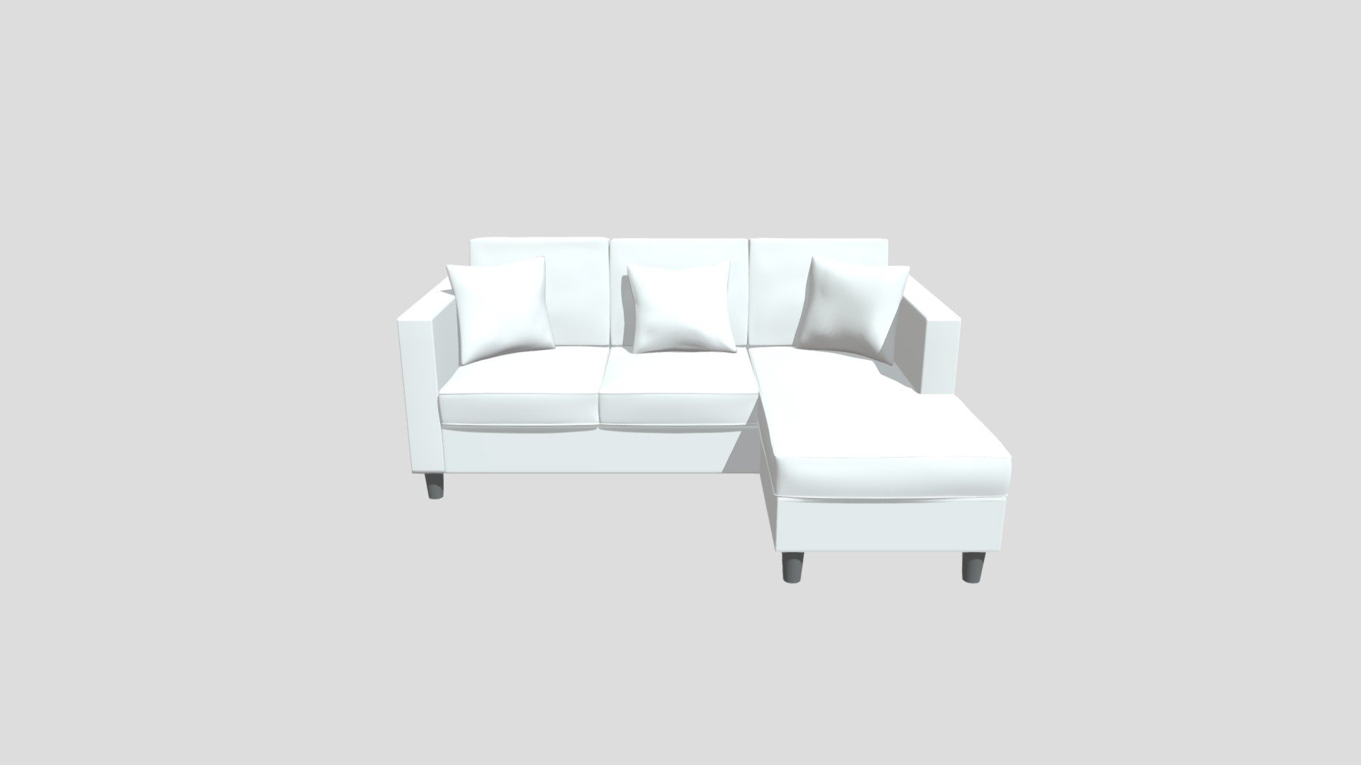 Low-Poly 3D Model Corner Sofa - Download Free 3D model by janaroy21 ...