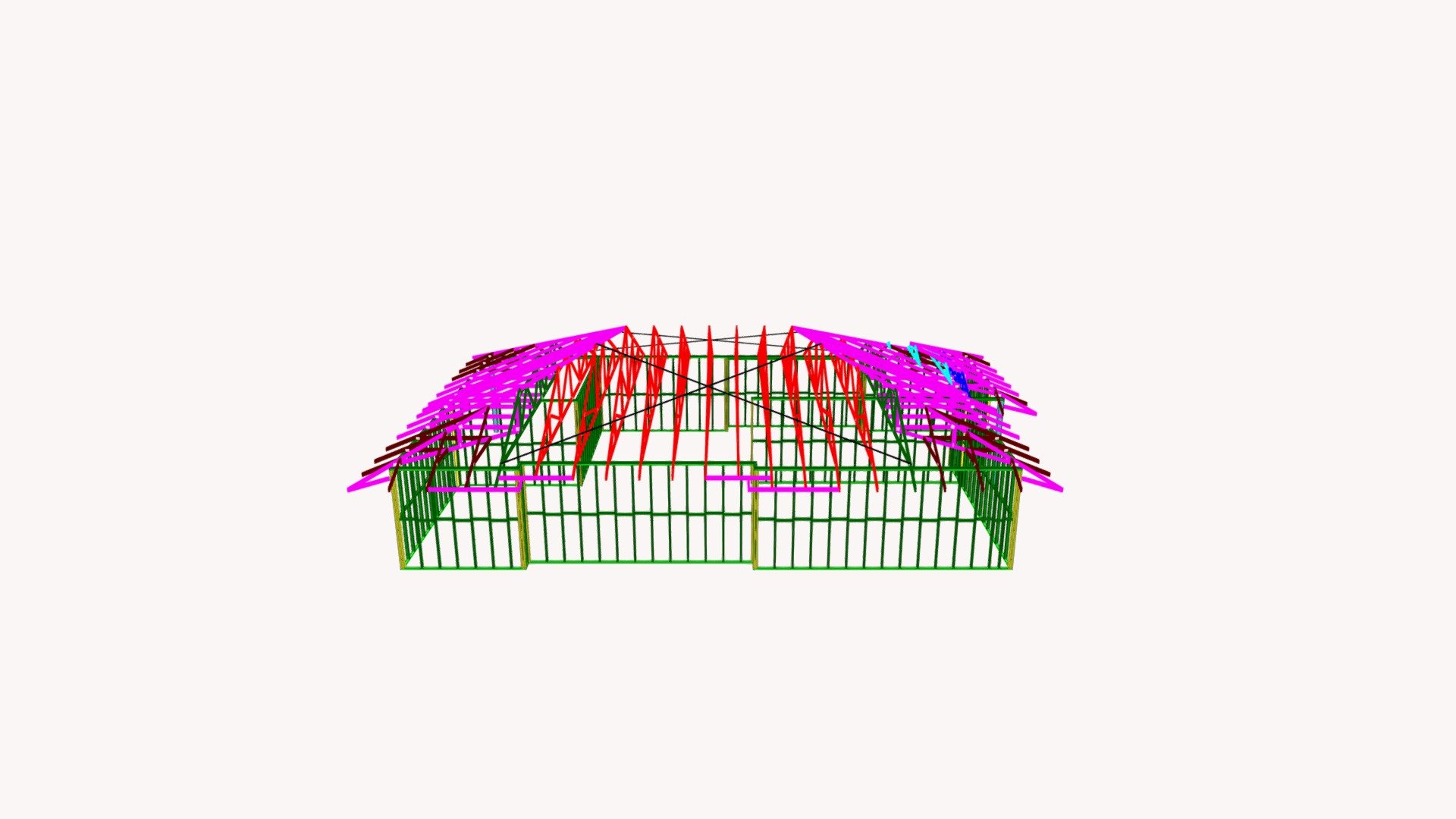 T9274H2 Truss Layout 3D