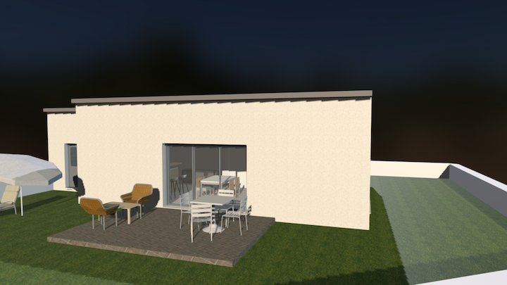 CONSTRUCTION D'UNE MAISON INDIVIDUELLE 3D Model
