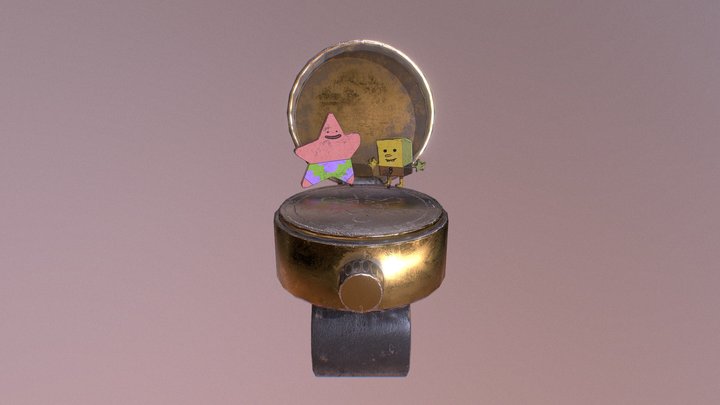 The Spongebob & Patrick Friendship ring 3D Model