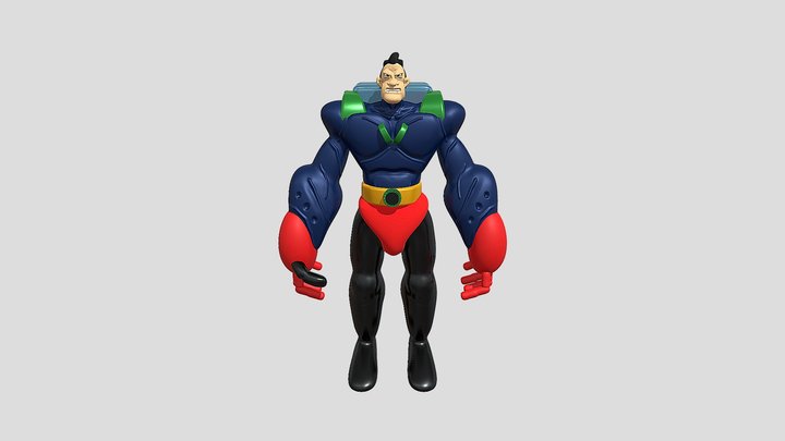 Superhero 3D Model