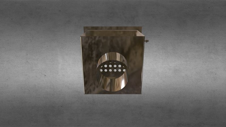 09-158-D донный слив 150х150 (плитка) ВР 3D Model