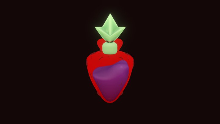 stylized strawberry potion 3D Model