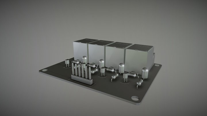 4 channel Relay 3D Model
