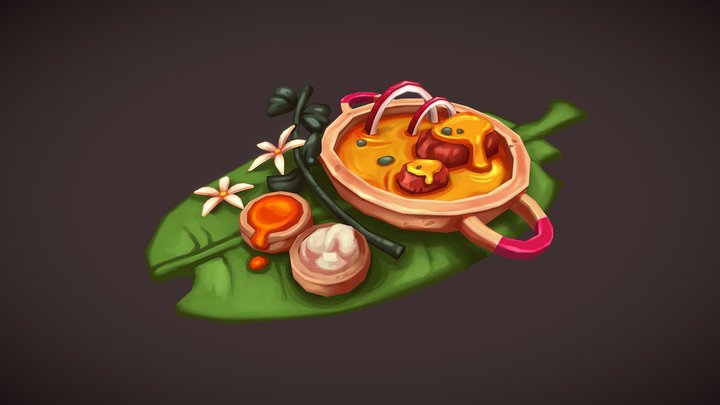 Indian Cuisine 3D Model
