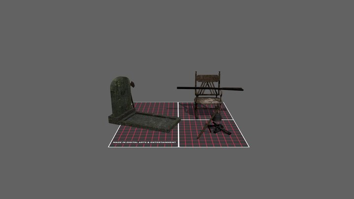 Forest Loner - 5 Finished Props 3D Model