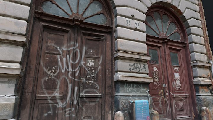 Старовинні двері по вул. Шевченка 22,24 3D Model