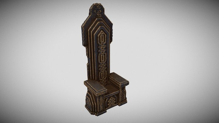Dwarven Throne 3D Model
