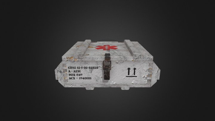 Military Crate Medical 3D Model
