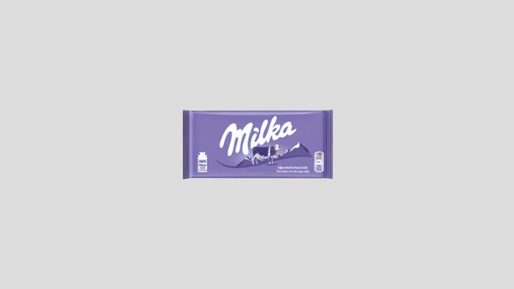 Milka Chocolate Bar Dutch 3D Model