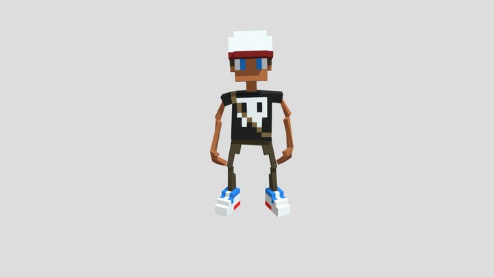 Chip with Backpack 3D Model