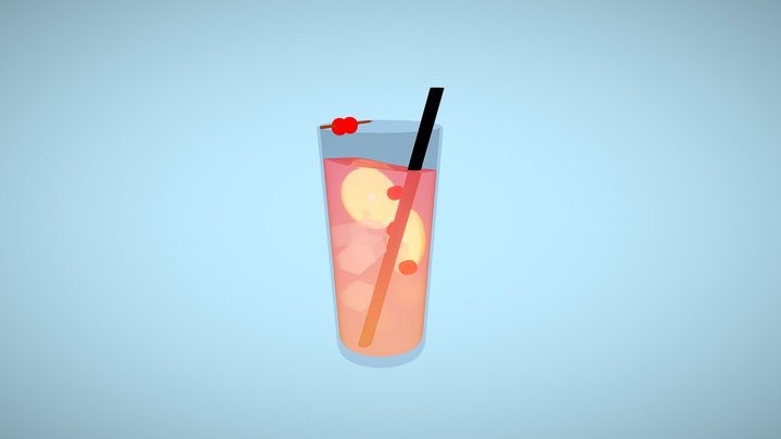 Calm Sunset 3D Model