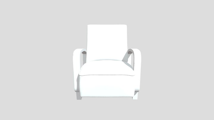 Art Deco Armchair 3D Model