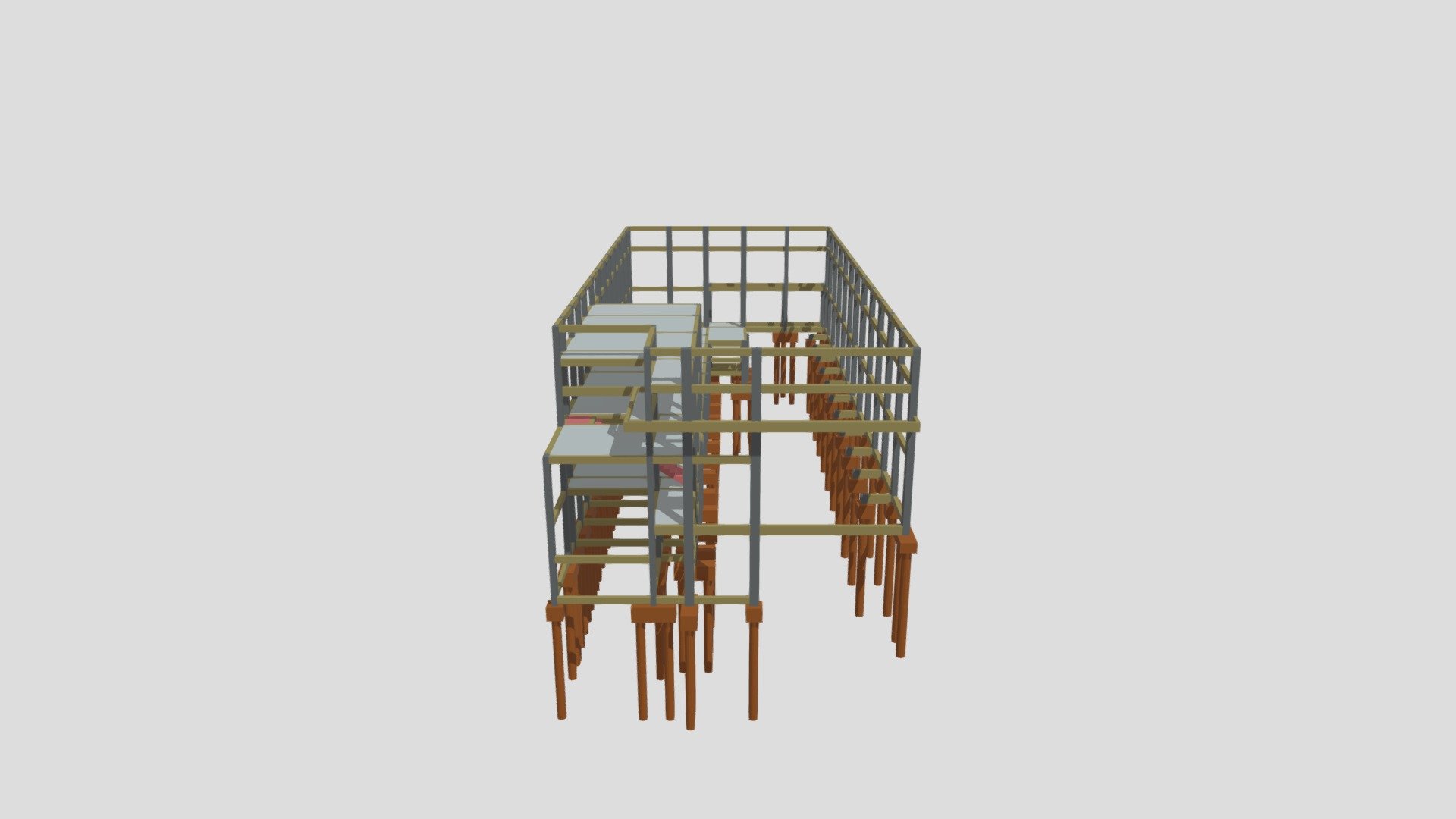 Malha 3D - Barracão Comercial