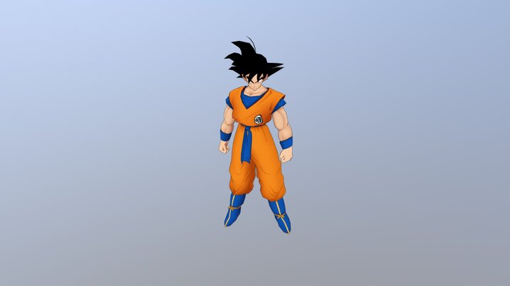 Goku Test Model 3D Model