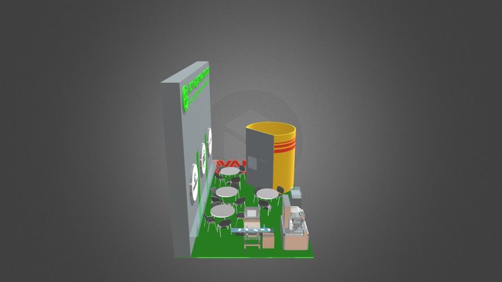 Выставка стенд (AVIRMAX) 2025 3D Model