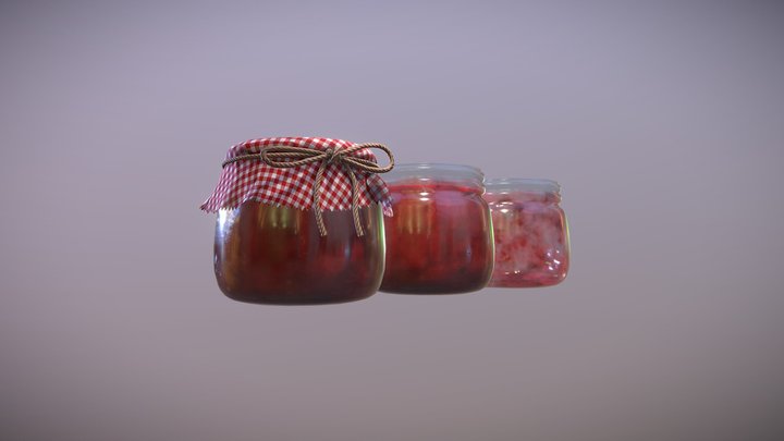 Jam Jar v2 3D Model