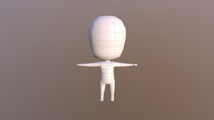 Low Poly Char 01 3D Model