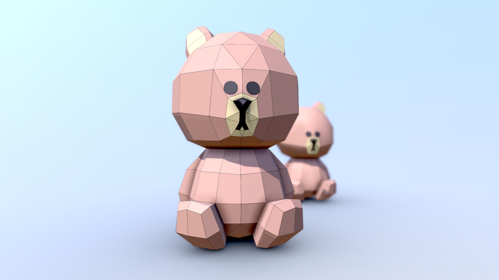 3D model Teddy bear - This is a 3D model of the Teddy bear. The 3D model is about a group of stuffed animals.