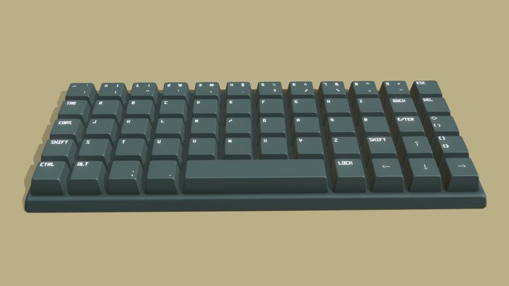 custom keyboard 3D Model