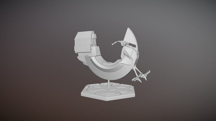 Sith Speeder - 3D Print Ready 3D Model