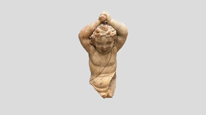 Statue Old Broken 3D Model