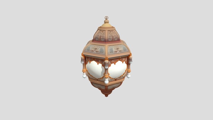 Islamic lantern Ornate hanging lantern 3D Model