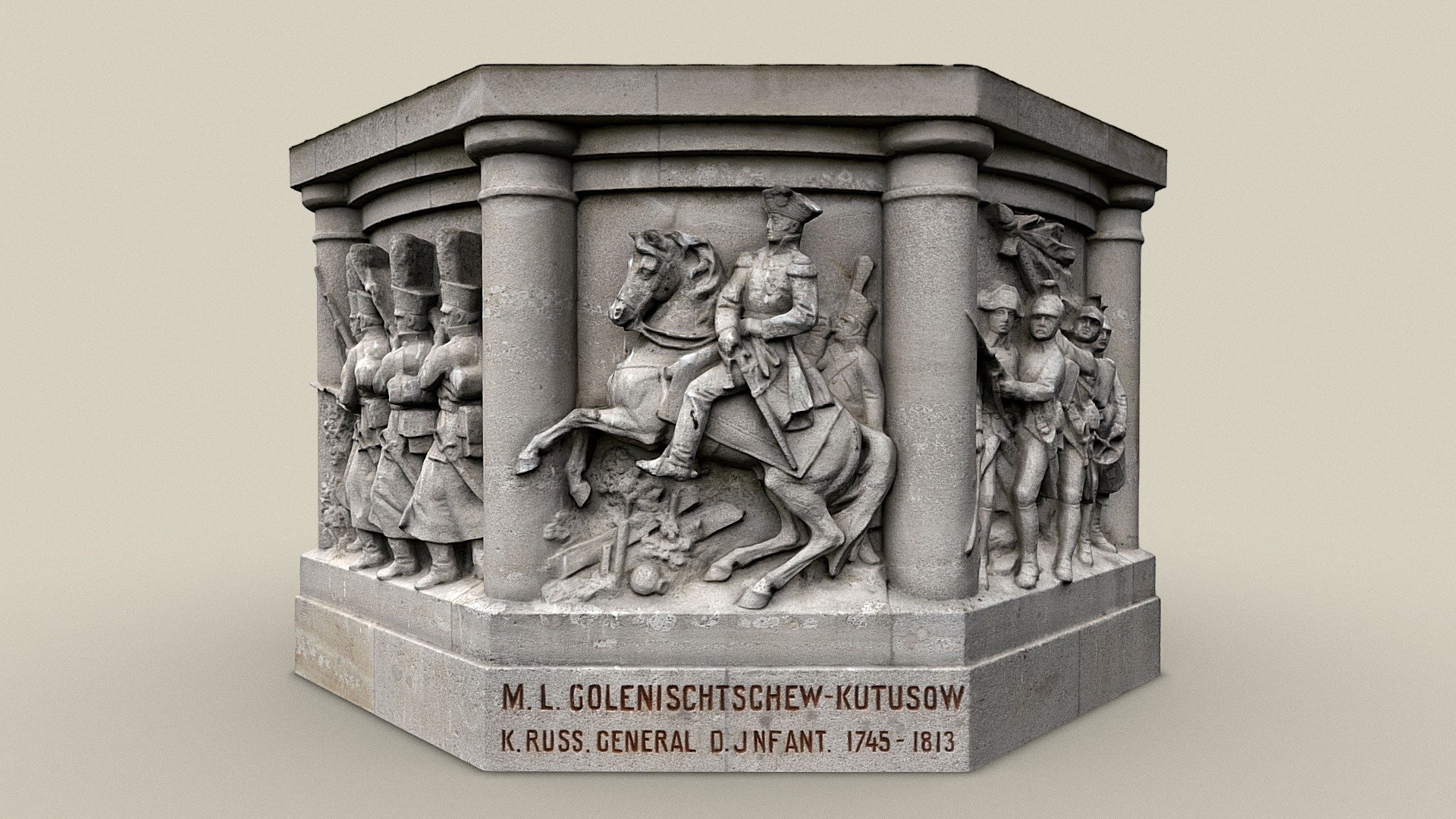 Relief am Franzosendenkmal — Sketchfab embed 3D viewer