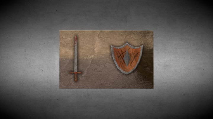 Sword & Shield 3D Model