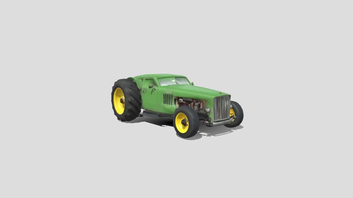 Low poly Modern car 3d model free