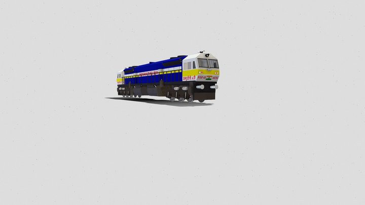 Indian Train Engine ( WDP 4) 3D Model