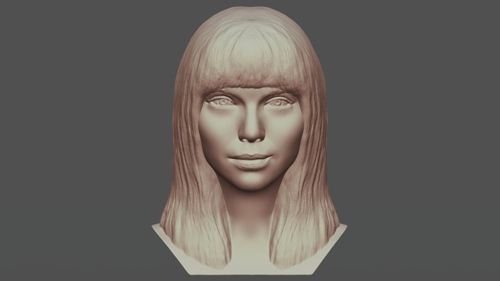 Taylor Swift bust for 3D printing 3D Model