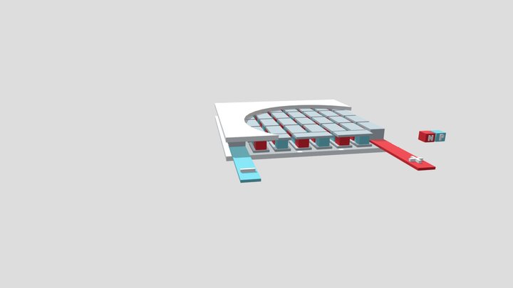 Thermoelectric device (peltier plate) 3D Model
