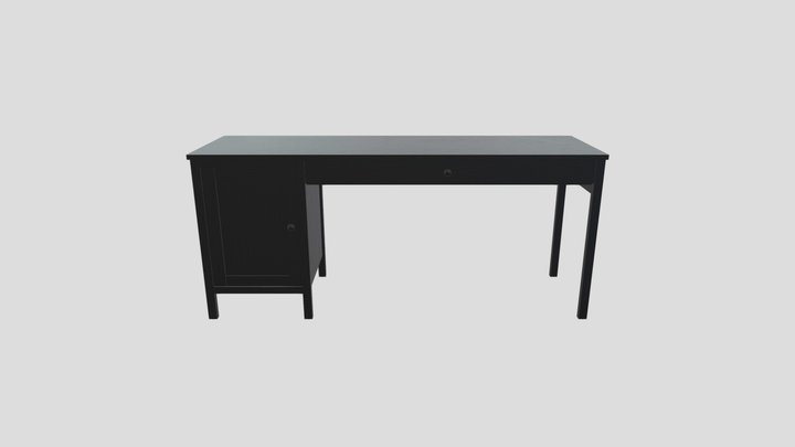 IKEA Desk - Black-Bown 3D Model