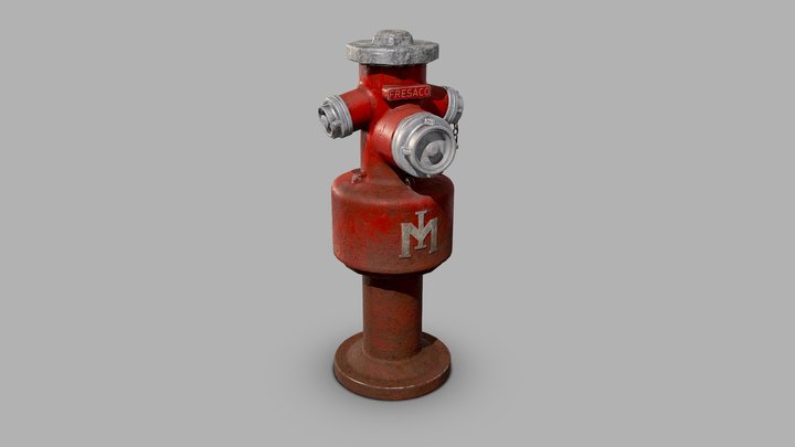 01 Portugal Fire Hydrant 3D Model