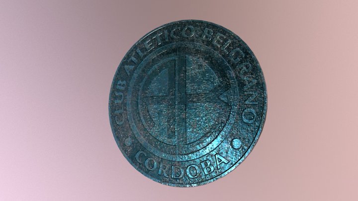 Belgrano Football Shield (Escudo de Belgrano) 3D Model