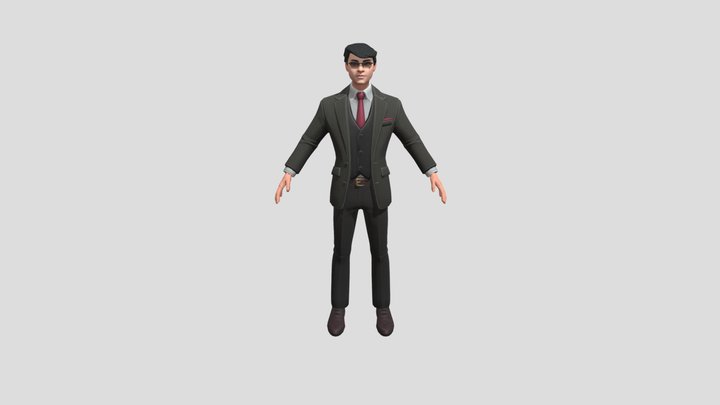 Character of business man 3D Model