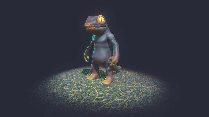 Fire Hazard Gecko 3D Model