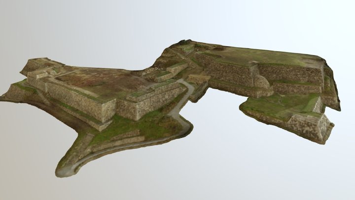 Tottori Castle Ruins 3D Model
