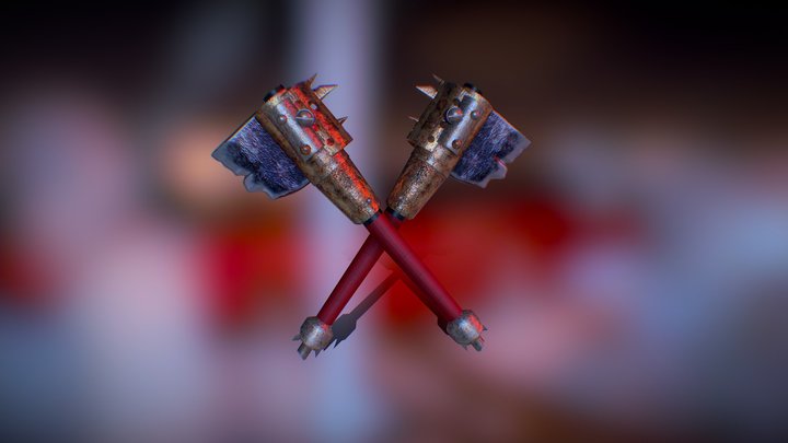 Double Axe 3D Model