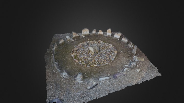 Burrén: Túmulo didáctico 3D Model