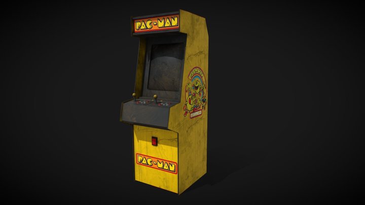 Arcade Game Machine - Pacman 3D Model
