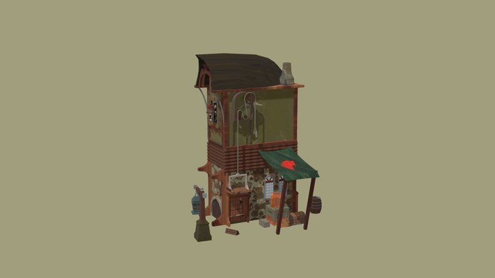 Medieval Lodge 3D Model