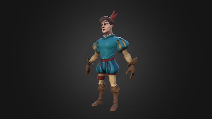 Medieval Prince 3D Model