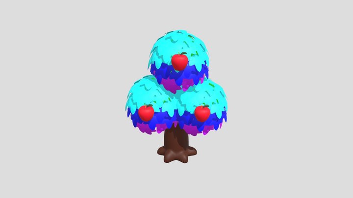Animal Crossing Tree 3D Model