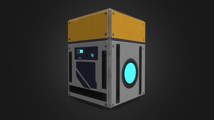 Crate 3D Model
