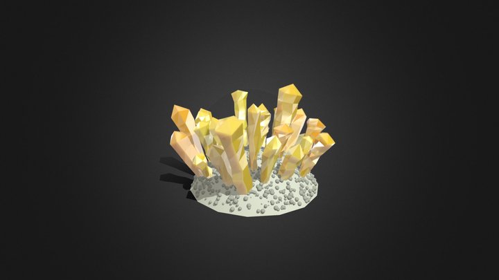 Crystal cluster 2 3D Model
