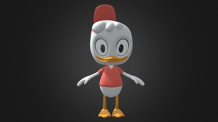 Huey Duck - Ducktales 2017 3D Model