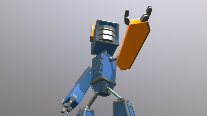 Dia 3 - Chappi Style Robot 3D Model